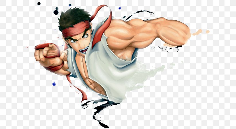 Ryu Street Fighter X Tekken Super Street Fighter IV: Arcade Edition M.U.G.E.N, PNG, 640x450px, Watercolor, Cartoon, Flower, Frame, Heart Download Free