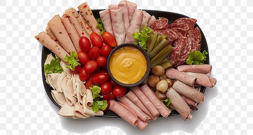 Kielbasa Barbecue Delicatessen Hors D'oeuvre Lunch Meat, PNG, 597x437px, Kielbasa, Appetizer, Barbecue, Cabanossi, Catering Download Free