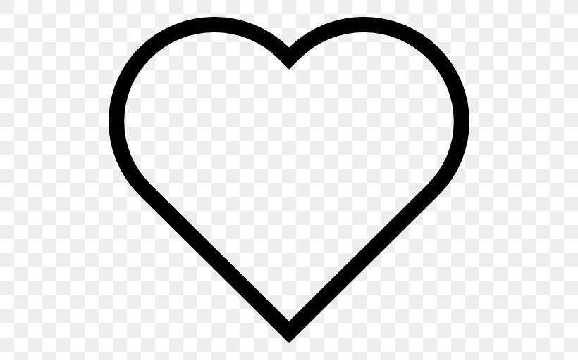 Heart Valentine's Day Black And White Clip Art, PNG, 512x512px, Heart, Area, Black, Black And White, Blog Download Free