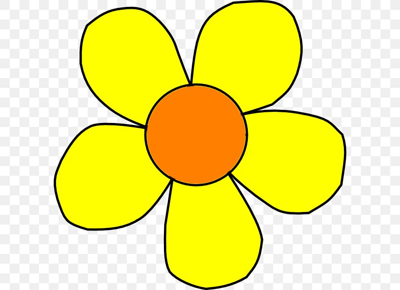 Yellow Flower Clip Art, PNG, 600x594px, Yellow, Area, Color, Cut Flowers, Flora Download Free