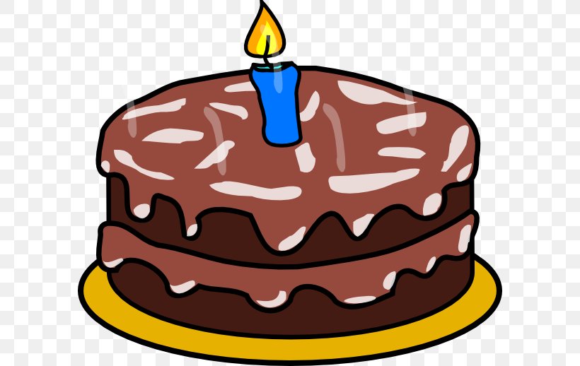 Birthday Cake Chocolate Cake Clip Art, PNG, 600x518px, Birthday Cake, Artwork, Birthday, Cake, Candle Download Free