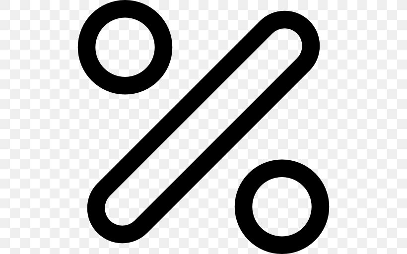 Percentage Percent Sign Symbol Mathematics, PNG, 512x512px, Percentage, Area, Black And White, Body Jewelry, Brand Download Free