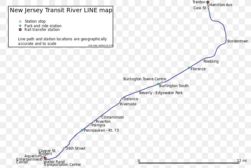 New Jersey River Line Rail Transport Bus Train, PNG, 800x550px, New Jersey, Area, Bus, Diagram, Document Download Free