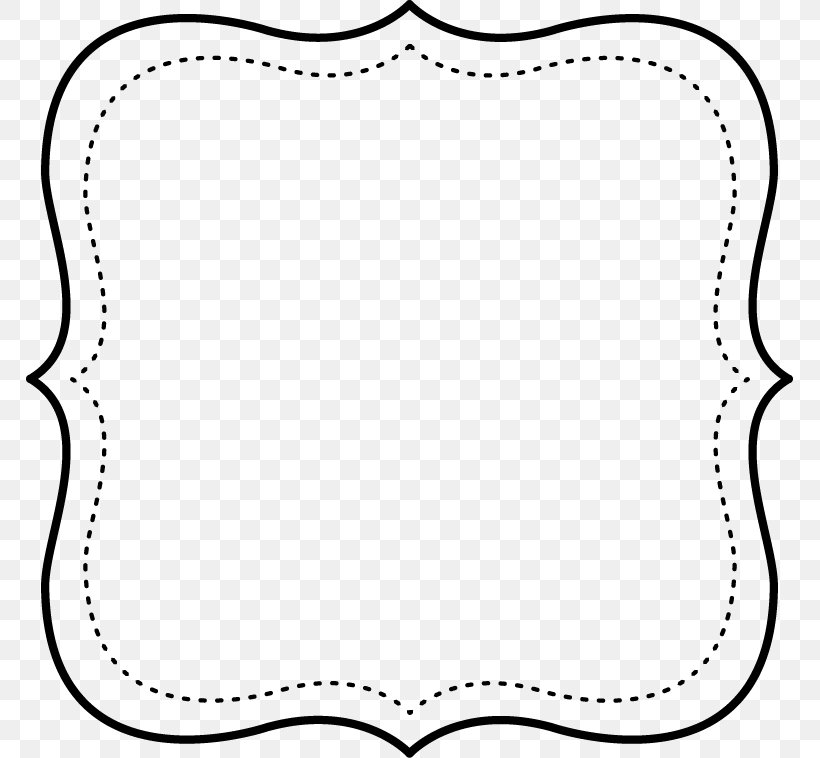 Picture Frames White Monochrome Photography, PNG, 767x758px, Picture Frames, Area, Black, Black And White, Border Download Free