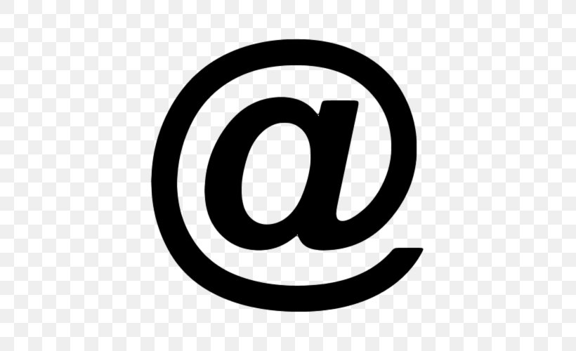 Email Address Icon Design, PNG, 500x500px, Email, Area, At Sign, Black And White, Brand Download Free