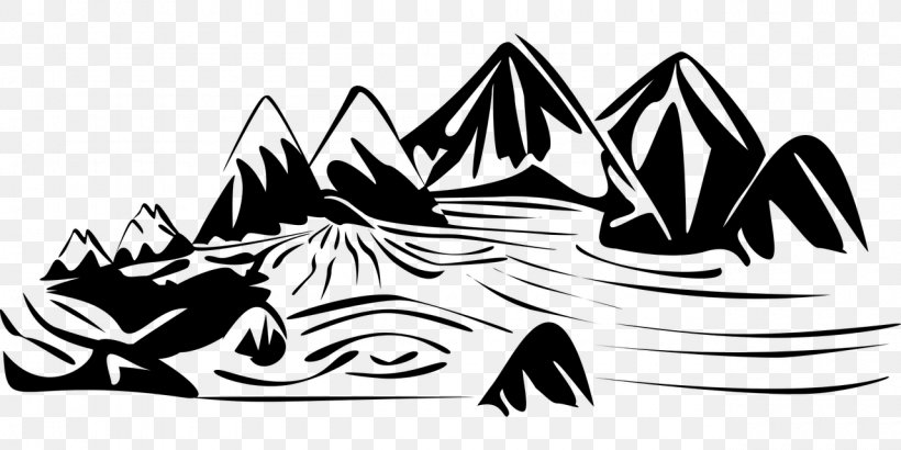 River Clip Art, PNG, 1280x640px, River, Art, Black, Black And White, Brand Download Free