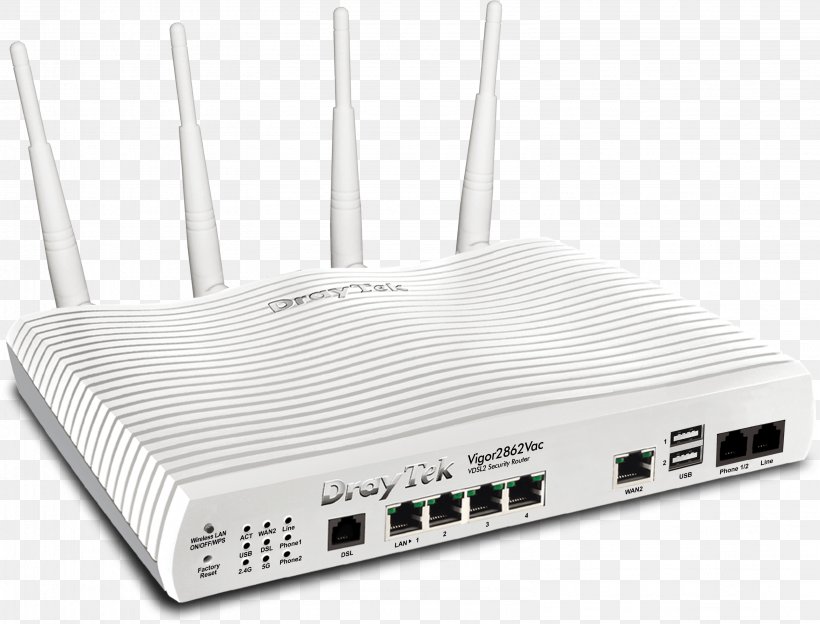 Draytek V2862AC Vigor 2862ac VDSL 802.11ac Router Draytek V2862AC Vigor 2862ac VDSL 802.11ac Router Wireless Router, PNG, 3167x2412px, Vdsl, Computer Network, Draytek, Dsl Modem, Electronics Download Free