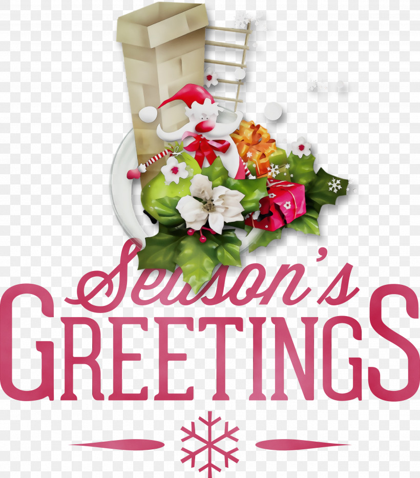 Floral Design, PNG, 2633x2999px, Seasons Greetings, Biology, Christmas, Christmas Day, Christmas Decoration Download Free