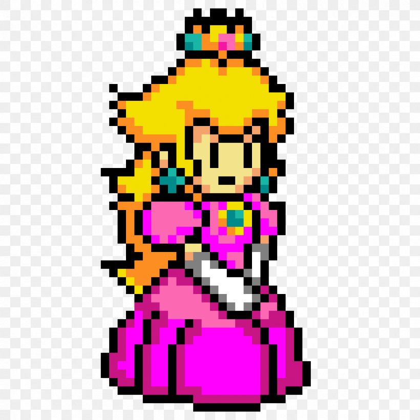 Super Princess Peach Luigi Mario & Yoshi, PNG, 1200x1200px, Princess Peach, Area, Art, Crossstitch, Drawing Download Free