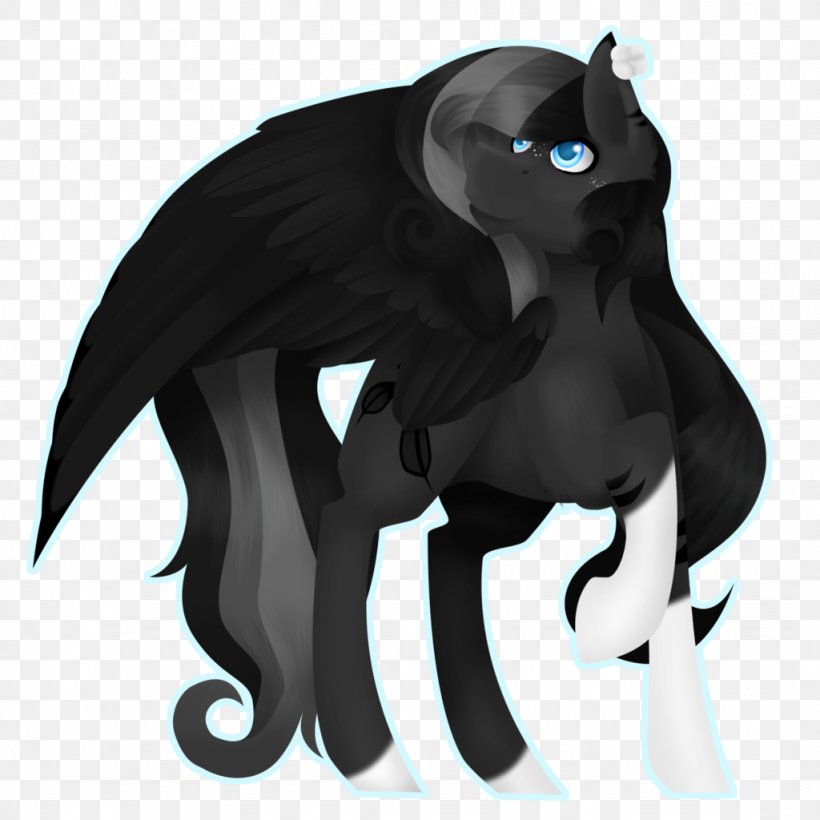 Cat Horse Legendary Creature Tail Supernatural, PNG, 1024x1024px, Cat, Animated Cartoon, Black, Black M, Black Panther Download Free