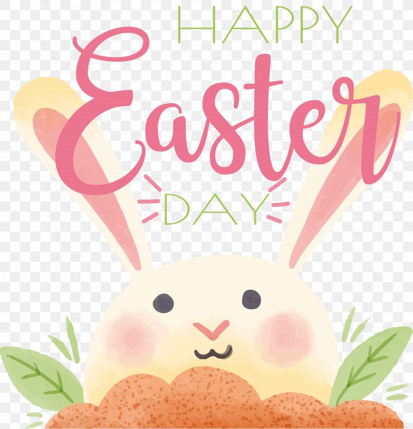 Easter Bunny, PNG, 3864x4017px, Easter Bunny, Biology, Cartoon, Flower, Greeting Download Free