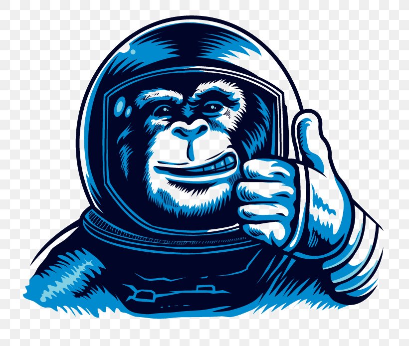 Chimpanzee Monkeys And Apes In Space Astronaut Space Suit, PNG, 800x694px, Chimpanzee, Art, Astronaut, Drawing, Fictional Character Download Free