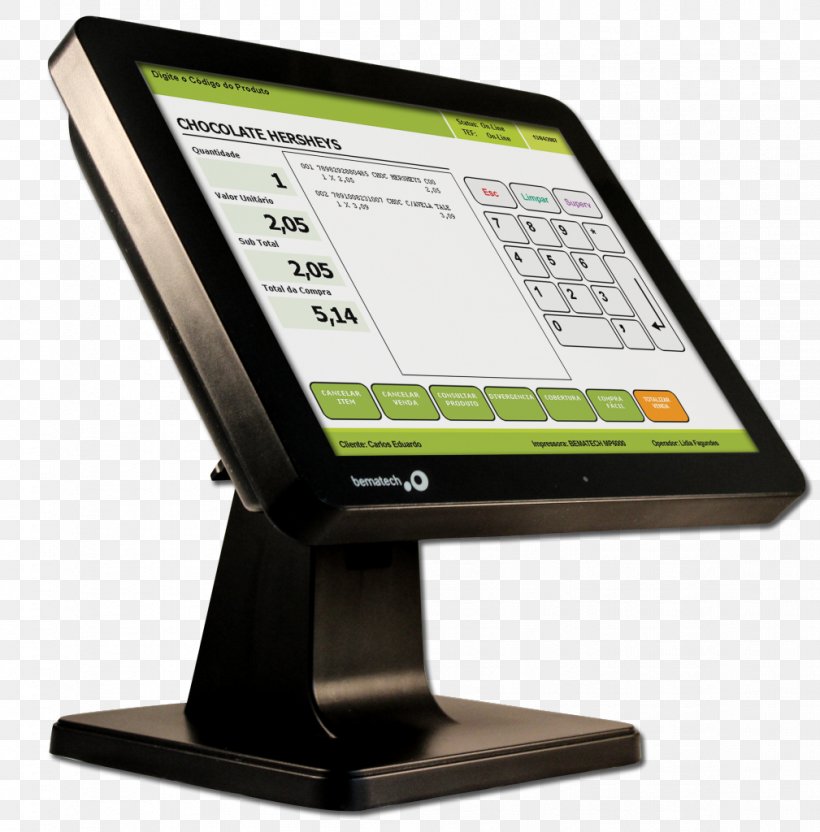 Computer Monitors Touchscreen Point Of Sale All-in-One Computer Terminal, PNG, 1009x1024px, Computer Monitors, Allinone, Bematech Le1015, Capacitive Sensing, Central Processing Unit Download Free