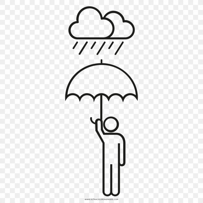 Black And White Drawing Coloring Book Umbrella Couple, PNG, 1000x1000px ...