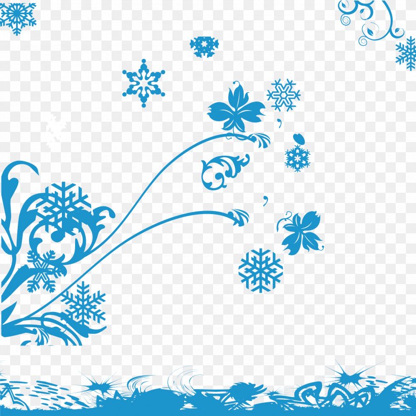 Snowflake Graphic Design Euclidean Vector, PNG, 2083x2083px, Snowflake, Area, Black And White, Blue, Border Download Free