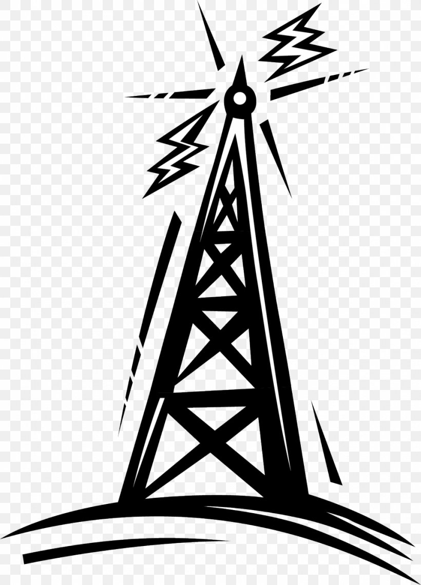 Telecommunications Tower Radio Cartoon Clip Art, PNG, 960x1335px,  Telecommunications Tower, Aerials, Amateur Radio, Artwork, Black And