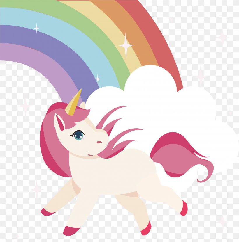 Unicorn T-shirt Rainbow Euclidean Vector Tapestry, PNG, 3166x3215px, Unicorn, Cartoon, Color, Fictional Character, Horse Like Mammal Download Free