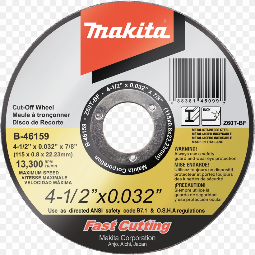Cutting Makita Tool Metal Steel, PNG, 1500x1500px, Cutting, Brand, Compact Disc, Data Storage Device, Diamond Grinding Cup Wheel Download Free