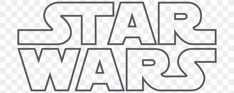 Star Wars Logo, PNG, 12000x4800px, Star Wars, Area, Black And White, Brand, Galactic Empire Download Free