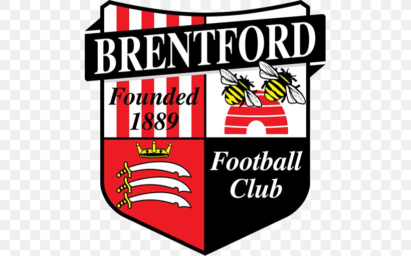 Brentford F.C. Logo Emblem, PNG, 512x512px, Brentford Fc, Area, Banner, Brand, Brentford Download Free