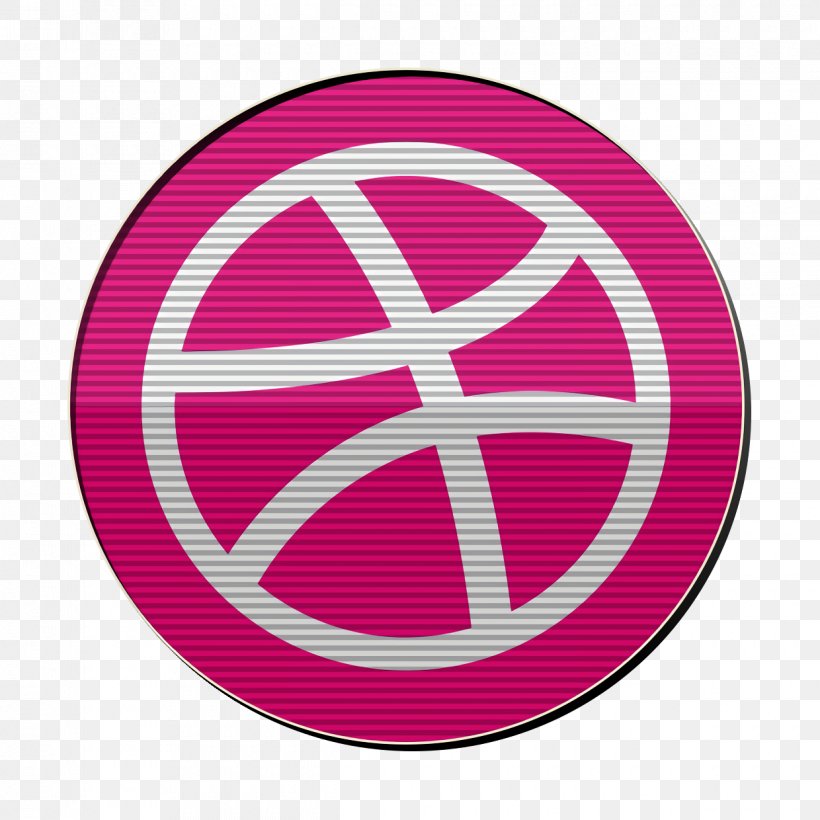 Dribbble Icon, PNG, 1240x1240px, Dribbble Icon, Logo, Magenta, Peace, Pink Download Free