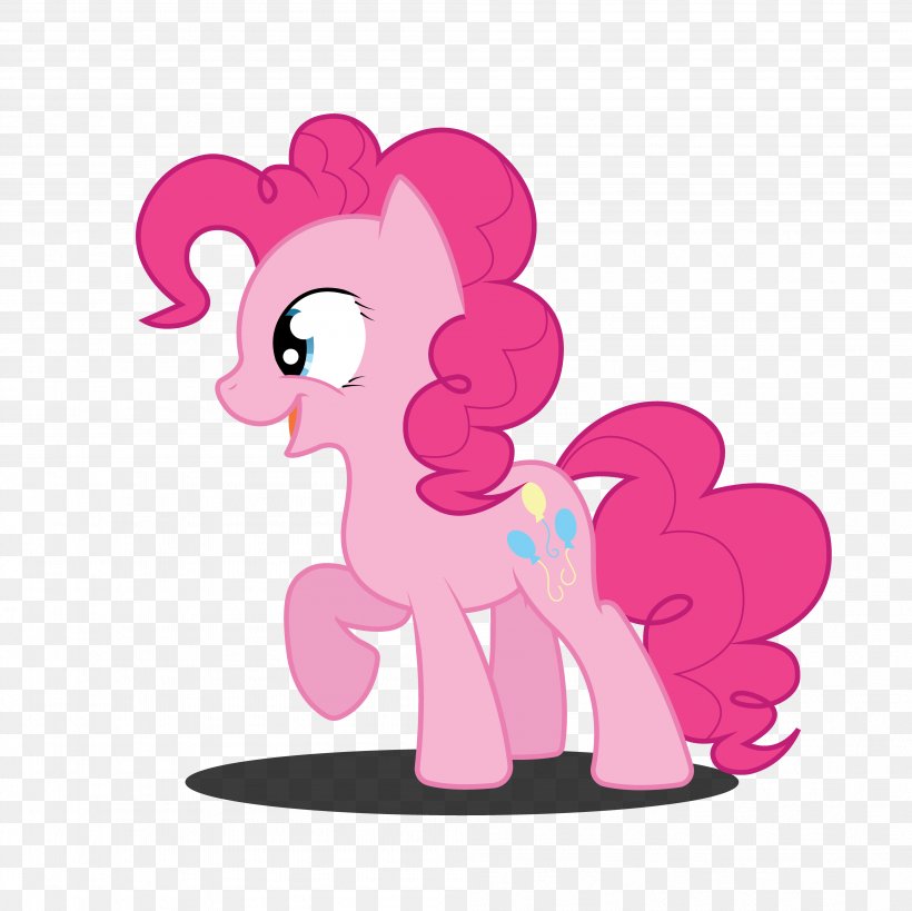 Pony Pinkie Pie Clip Art Horse Illustration, PNG, 4001x4000px, Watercolor, Cartoon, Flower, Frame, Heart Download Free