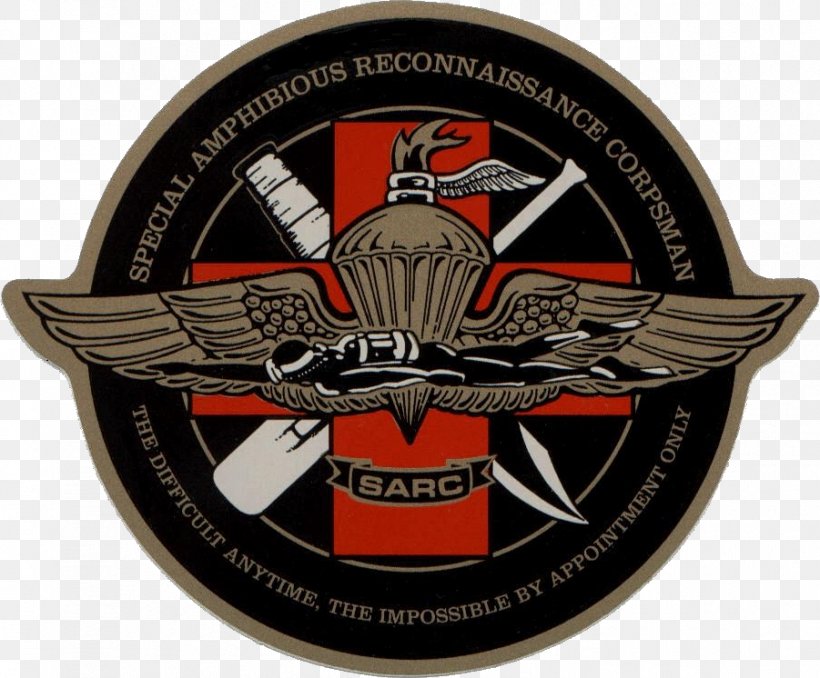 Special Amphibious Reconnaissance Corpsman Hospital Corpsman United States Marine Corps Force Reconnaissance, PNG, 901x746px, Hospital Corpsman, Amphibious Reconnaissance, Badge, Brand, Emblem Download Free
