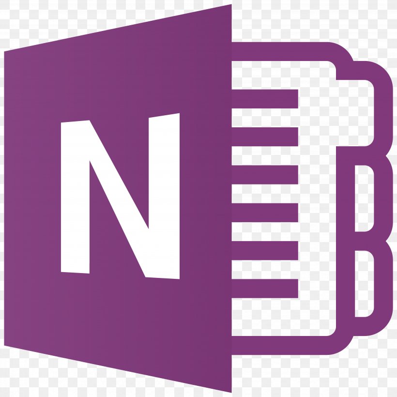 Logo Microsoft OneNote, PNG, 3676x3676px, Logo, Area, Brand, Magenta, Microsoft Download Free