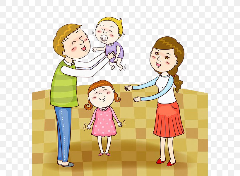 Child Parent Family Illustration, PNG, 600x600px, Watercolor, Cartoon, Flower, Frame, Heart Download Free
