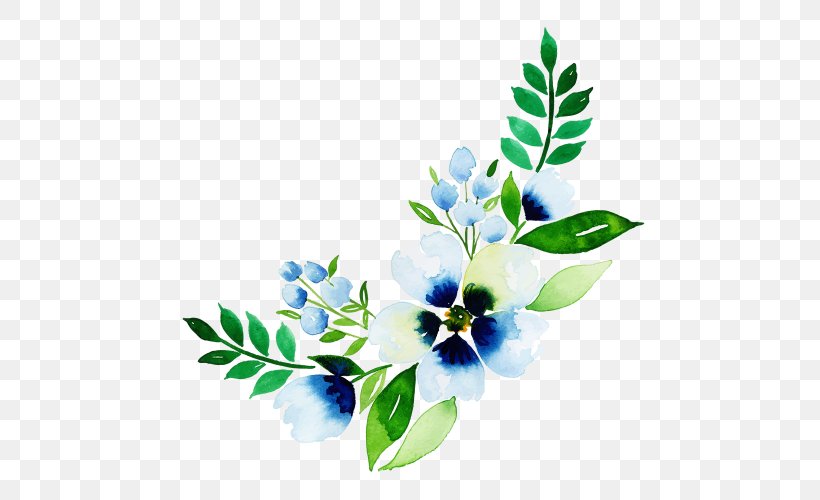 Flowers Background, PNG, 500x500px, Floral Design, Blue, Botany, Branch, Cut Flowers Download Free