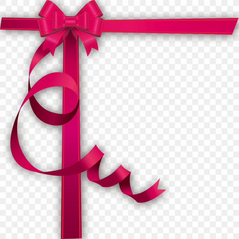 Pink Gift Ribbon Shoelace Knot, PNG, 1100x1100px, Ribbon, Coreldraw, Gift, Magenta, Pattern Download Free