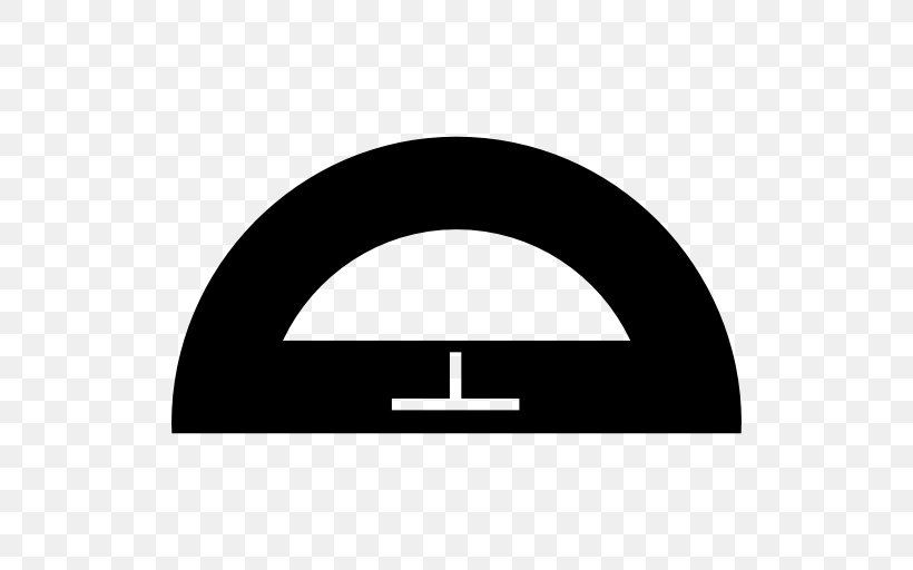 Semicircle Angle Shape Tool, PNG, 512x512px, Semicircle, Black And White, Brand, Degree, Mathematics Download Free