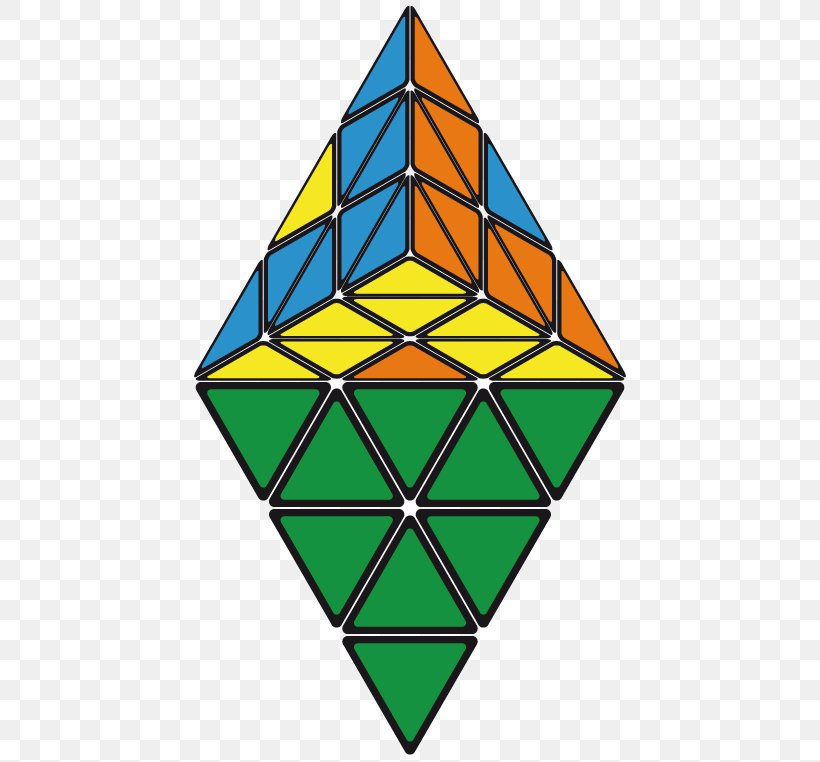 Triangle Pattern Rubik's Cube Pyraminx, PNG, 440x762px, Watercolor, Cartoon, Flower, Frame, Heart Download Free