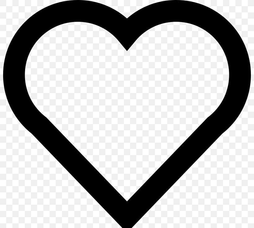 Heart Drawing Clip Art, PNG, 800x735px, Heart, Area, Black And White, Drawing, Love Download Free