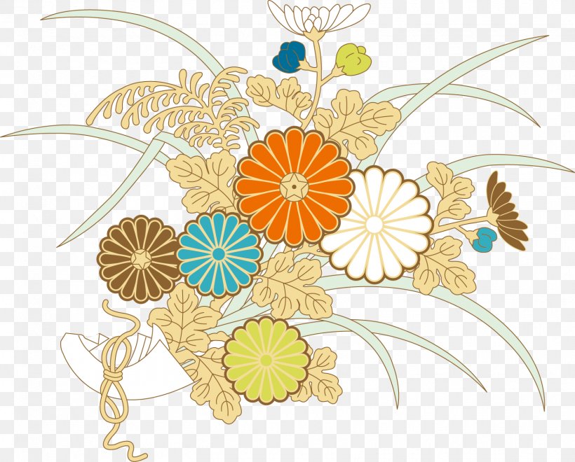 Floral Design Ukiyo-e Download, PNG, 1555x1252px, Floral Design, Art, Cut Flowers, Flat Design, Flora Download Free