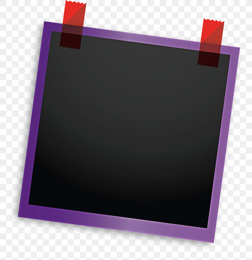 Polaroid Photo Frame Photo Frame, PNG, 2903x3000px, Polaroid Photo Frame, Meter, Photo Frame, Picture Frame, Purple Download Free