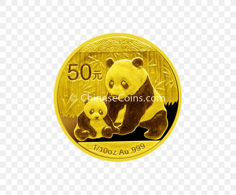 Coin Giant Panda Chinese Gold Panda Chinese Silver Panda, PNG, 675x675px, Watercolor, Cartoon, Flower, Frame, Heart Download Free