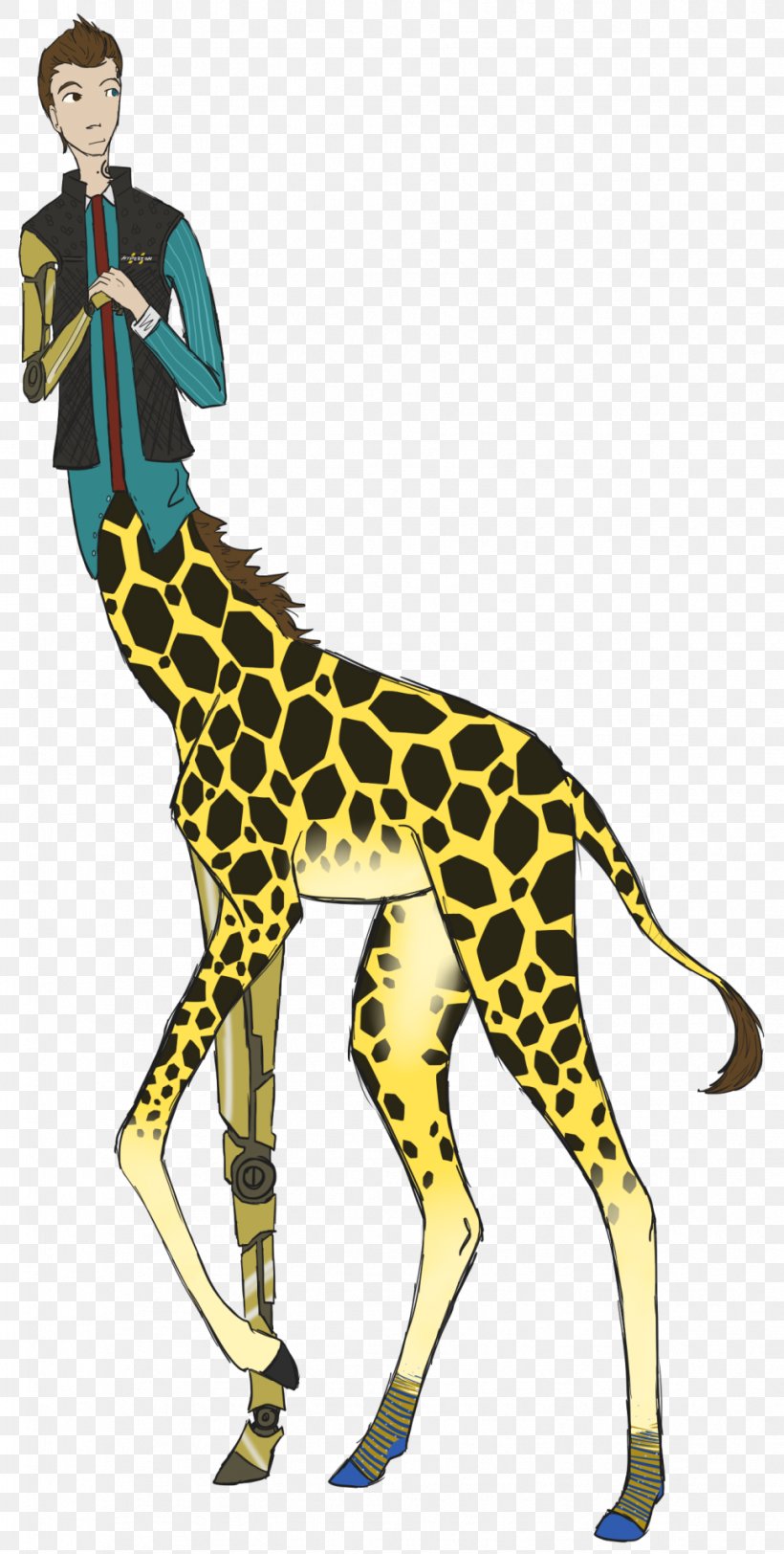 Giraffe Mammal Clip Art, PNG, 969x1920px, Watercolor, Cartoon, Flower, Frame, Heart Download Free