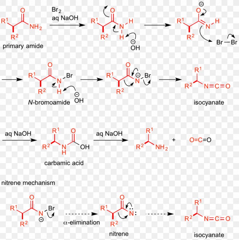 Hofmann Rearrangement Amide Amine Organic Compound Isocyanate, PNG, 1018x1024px, Hofmann Rearrangement, Amide, Amine, Area, Azide Download Free