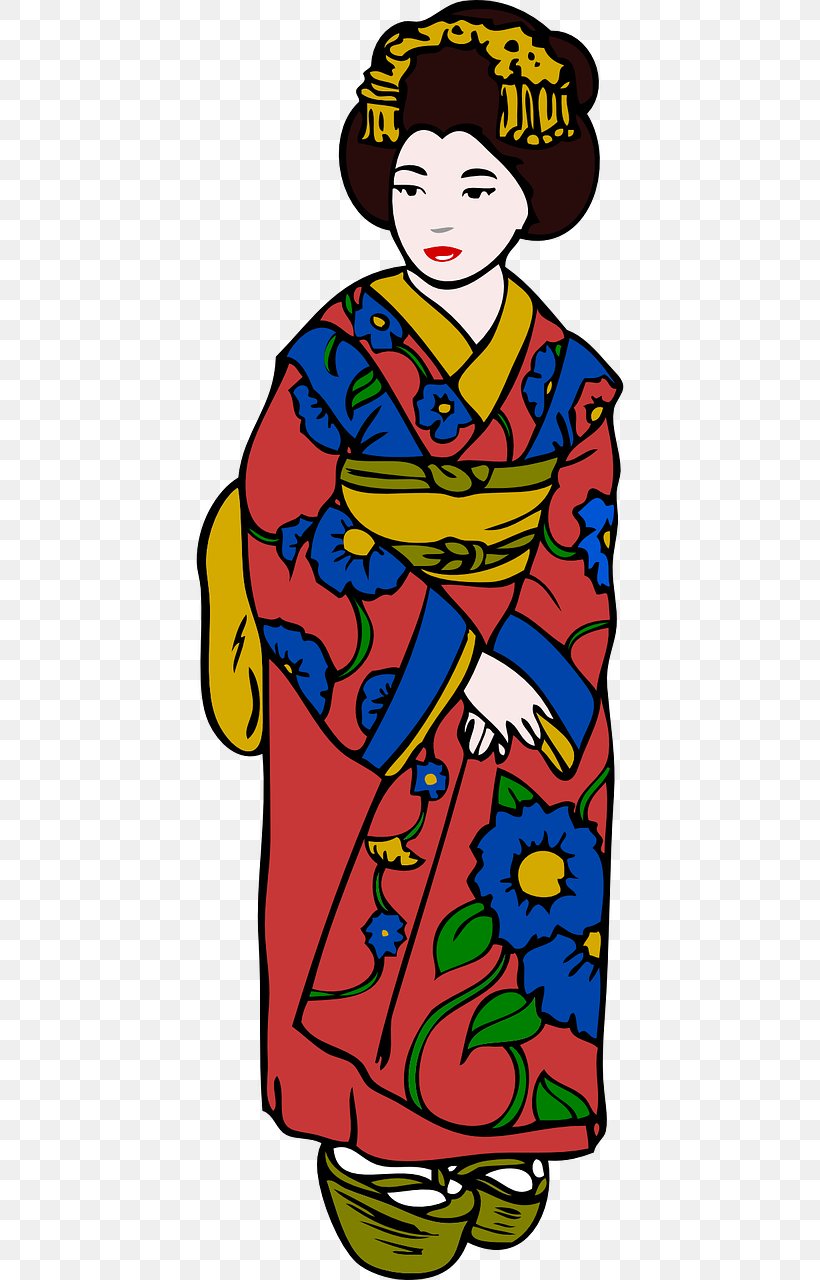Kimono Clip Art, PNG, 640x1280px, Kimono, Art, Artwork, Clothing, Drawing Download Free