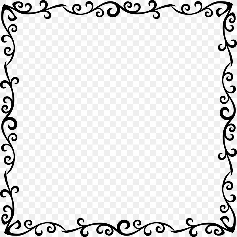 Picture Frames Decorative Arts Ornament, PNG, 2236x2236px, Picture Frames, Area, Art, Black, Black And White Download Free