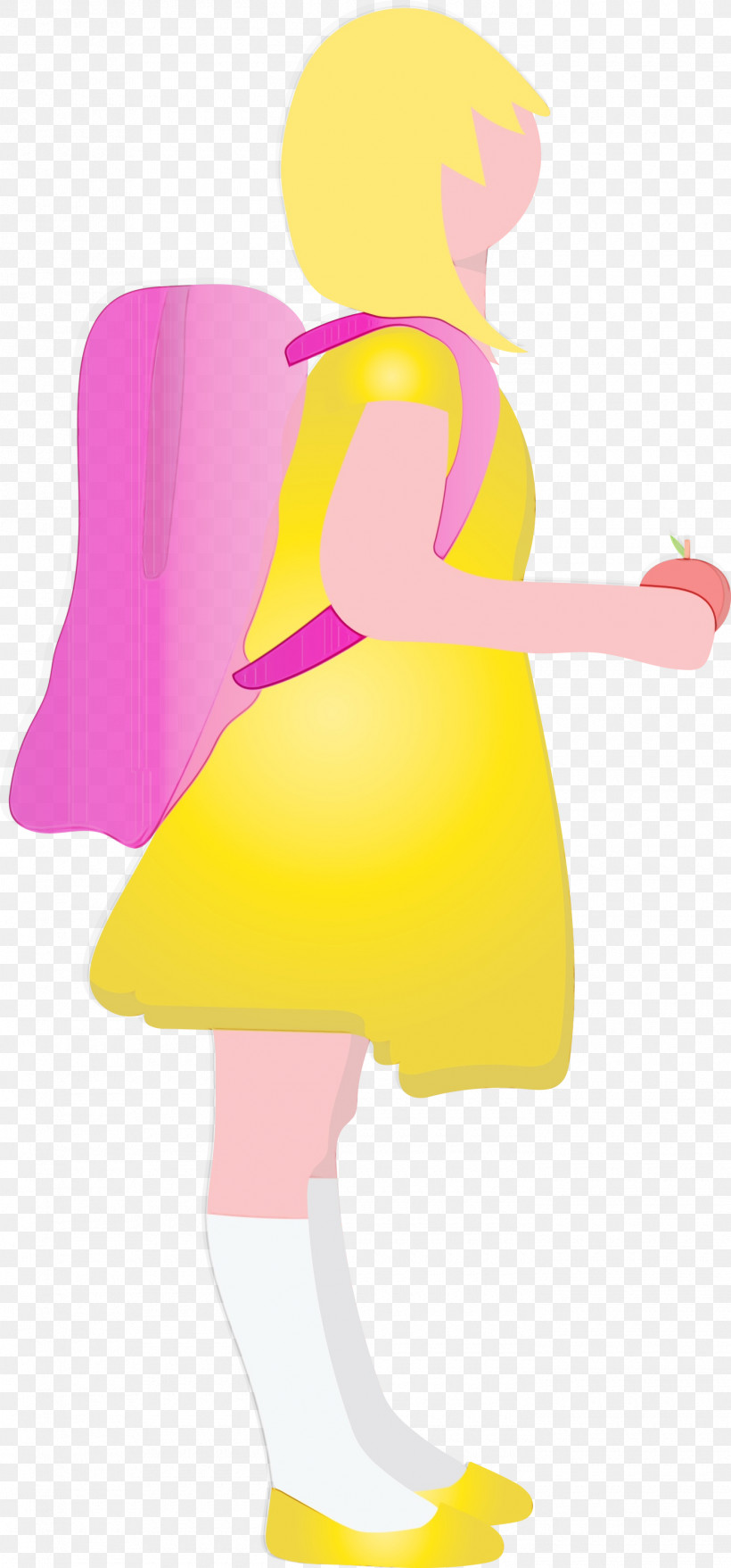 Pink Cartoon Yellow Joint Costume, PNG, 1400x3000px, Student, Back To School, Boy, Cartoon, Costume Download Free