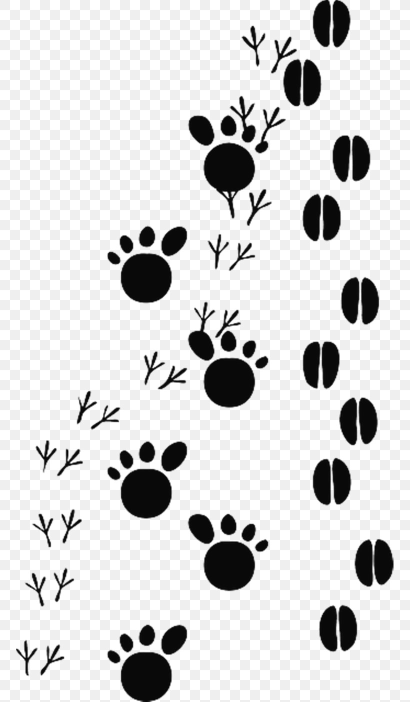 deer footprint clipart outline