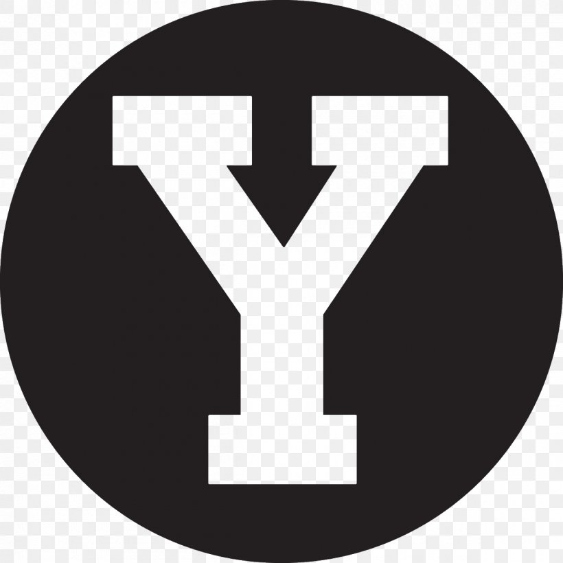 Brigham Young University Logo BYU Cougars Football, PNG, 1200x1200px, Brigham Young University, Banner, Black And White, Brand, Byu Cougars Football Download Free