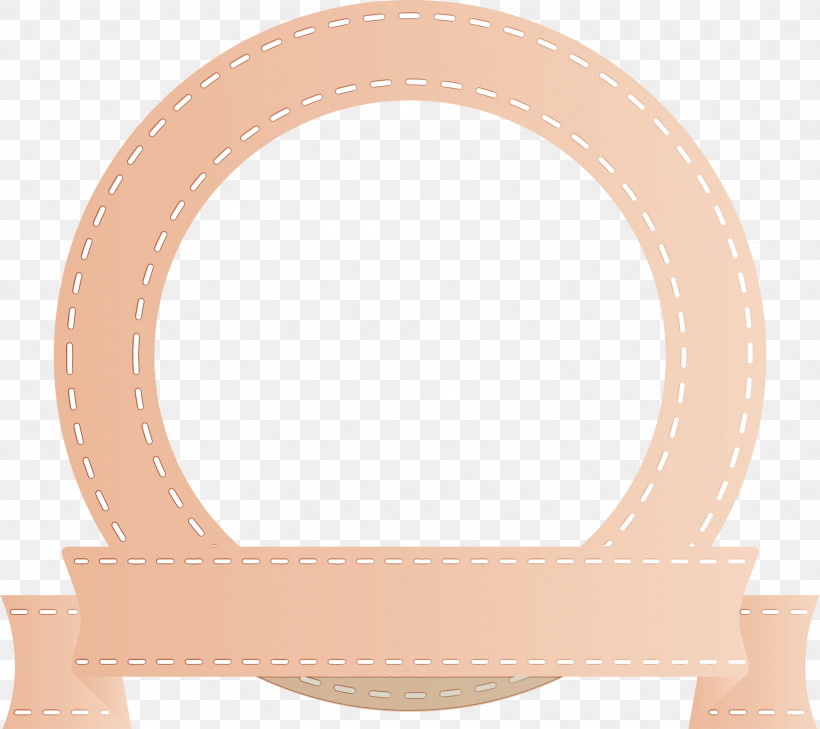 Pink Beige Circle Peach Oval, PNG, 3000x2669px, Emblem Ribbon, Beige, Circle, Oval, Paint Download Free