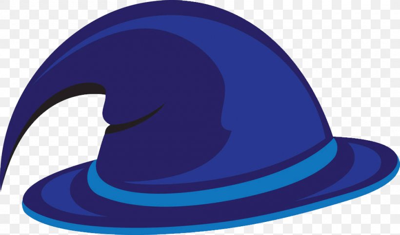 Witch Hat Blue Straw Hat, PNG, 1000x590px, Hat, Blue, Cap, Cobalt Blue, Electric Blue Download Free