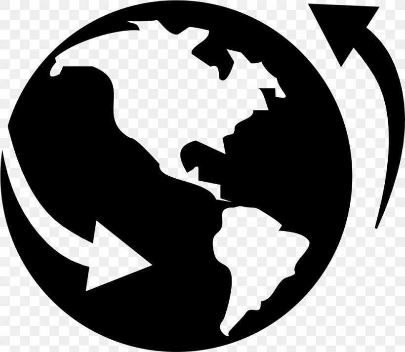 World Map Globe Vector Graphics, PNG, 981x853px, World, Blackandwhite, Emblem, Globe, Logo Download Free