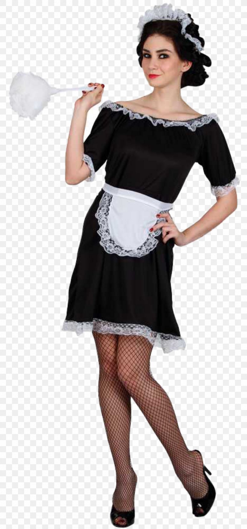 French Maid Costume Party Dress Clothing Sizes, PNG, 1000x2141px, Watercolor, Cartoon, Flower, Frame, Heart Download Free