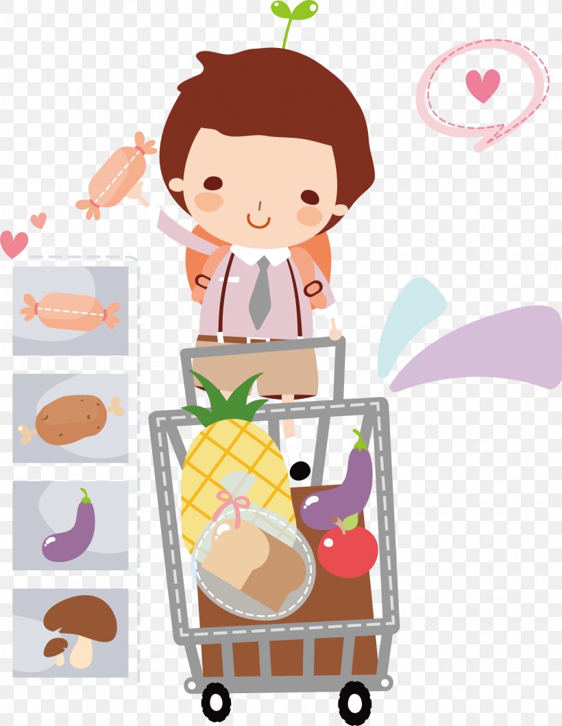 Shopping Cartoon Illustration, PNG, 1570x2029px, Shopping, Advertising, Art, Cartoon, Child Download Free