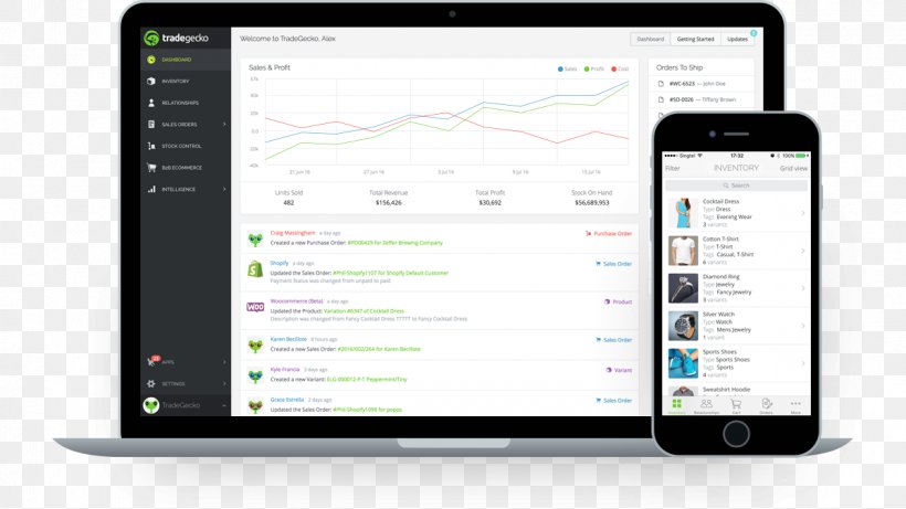Smartphone TradeGecko Inventory Management Software Computer Software Handheld Devices, PNG, 1200x675px, Smartphone, Brand, Business, Communication, Communication Device Download Free